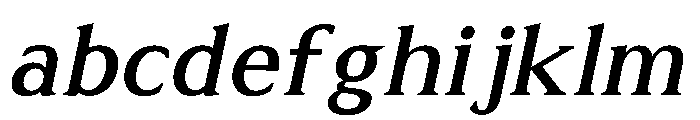 AlvaradoVar MediumItalic Instance FONT