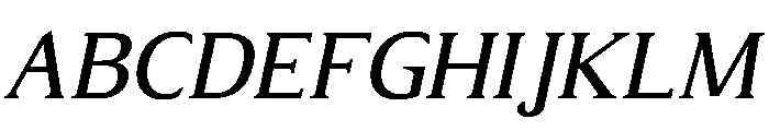 AlvaradoVar RegularItalic Instance Font UPPERCASE