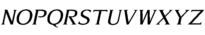 AlvaradoVar RegularItalic Instance Font UPPERCASE