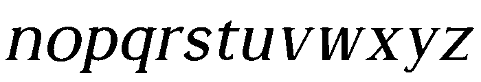 AlvaradoVar RegularItalic Instance Font LOWERCASE
