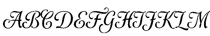 AlysScript Bold Font UPPERCASE