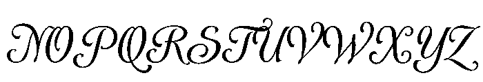 AlysScript Bold Font UPPERCASE