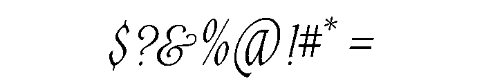 AlysScript Light Font OTHER CHARS