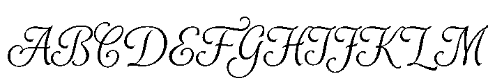 AlysScript Light Font UPPERCASE