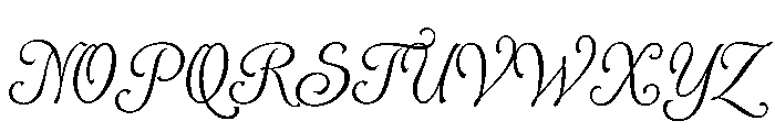 AlysScript Light Font UPPERCASE