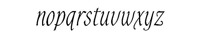 AlysScript Light Font LOWERCASE