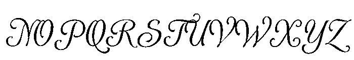 AlysScript Medium Font UPPERCASE