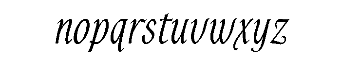 AlysScript Medium Font LOWERCASE