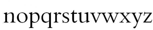 Aldine 401 Normal Font LOWERCASE