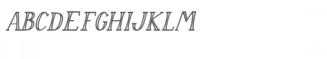 Aleman Italic Font LOWERCASE