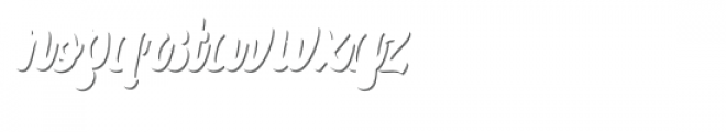 Alexandria Script Shadow Font LOWERCASE
