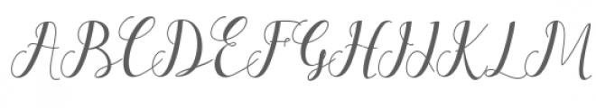 Alleka Script Font UPPERCASE