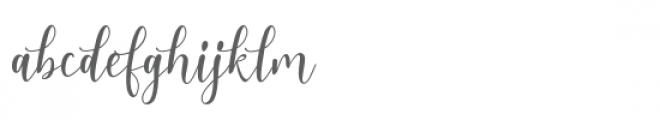 Alleka Script Font LOWERCASE