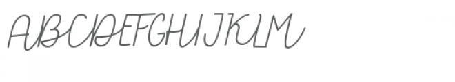 Allyca Monoline Slanted Font UPPERCASE