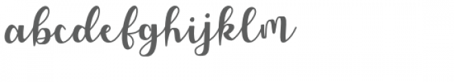 Allyca Font LOWERCASE