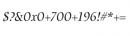 Alias Union Regular Italic Font OTHER CHARS