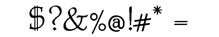 Albion Regular Font OTHER CHARS