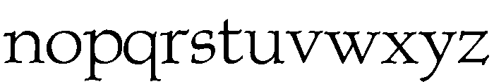 Albion Regular Font LOWERCASE