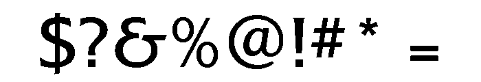 Alexon Medium Font OTHER CHARS