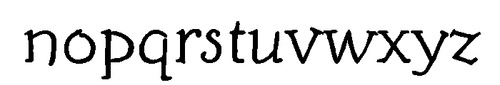 Alghera Regular Font LOWERCASE
