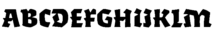 Algo Black Font UPPERCASE