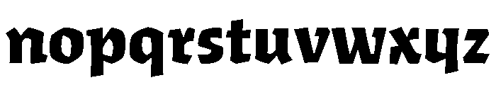 Algo Black Font LOWERCASE