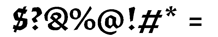 Algo Regular Font OTHER CHARS