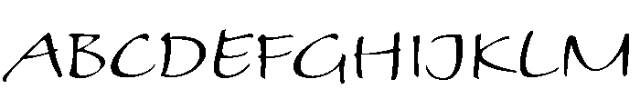 Alhambra Regular Font UPPERCASE