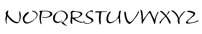 Alhambra Regular Font UPPERCASE