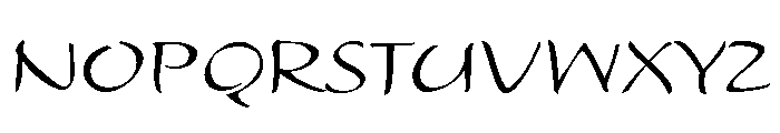 Alhambra Regular Font LOWERCASE