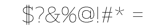 Alight Slab Regular Font OTHER CHARS