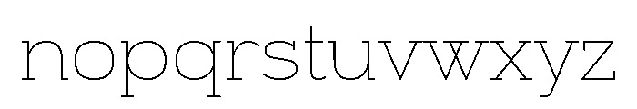 Alight Slab Regular Font LOWERCASE