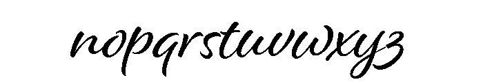 Alisha Regular Font LOWERCASE
