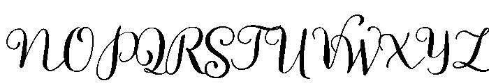Allegretto Regular Font UPPERCASE