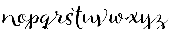 Allegretto Regular Font LOWERCASE