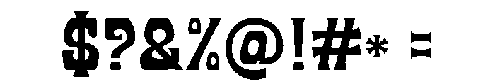 Allotropic Bold Font OTHER CHARS