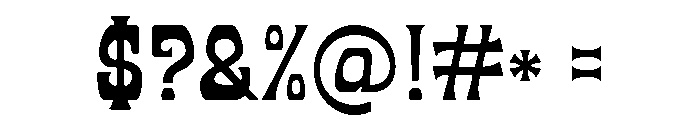 Allotropic Regular Font OTHER CHARS