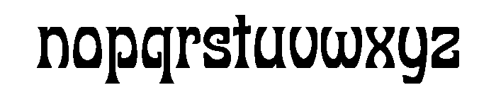 Allotropic Regular Font LOWERCASE