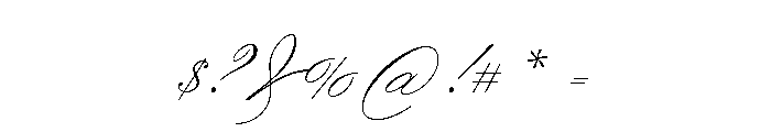 Allyson Regular Font OTHER CHARS