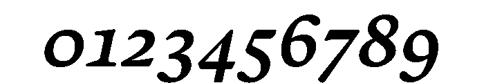 Almada Bold Italic Font OTHER CHARS
