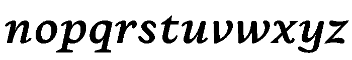 Almada Bold Italic Font LOWERCASE