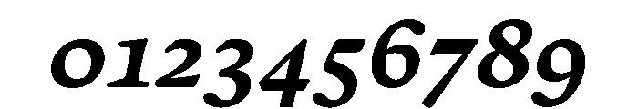 Almada Extra Bold Italic Font OTHER CHARS