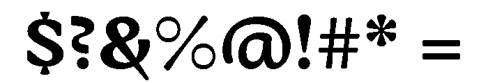 Almada Extra Bold Font OTHER CHARS
