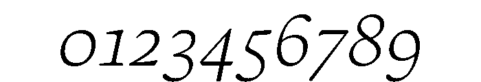 Almada Extra Light Italic Font OTHER CHARS