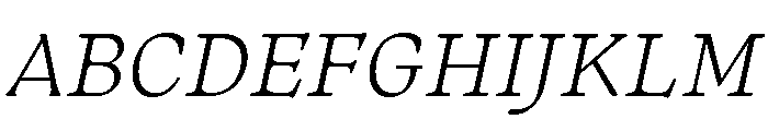 Almada Extra Light Italic Font UPPERCASE