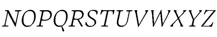 Almada Extra Light Italic Font UPPERCASE