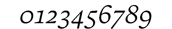 Almada Light Italic Font OTHER CHARS
