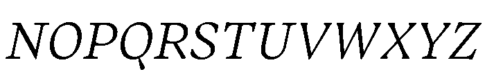 Almada Light Italic Font UPPERCASE