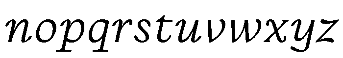 Almada Light Italic Font LOWERCASE