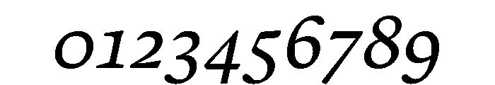 Almada Regular Italic Font OTHER CHARS